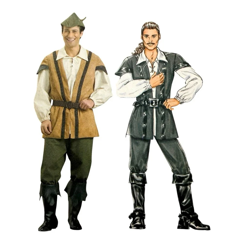VTG 2005 Butterick Sewing Pattern Mens Costumes Robin Hood Pirate Sz S-M #B4574